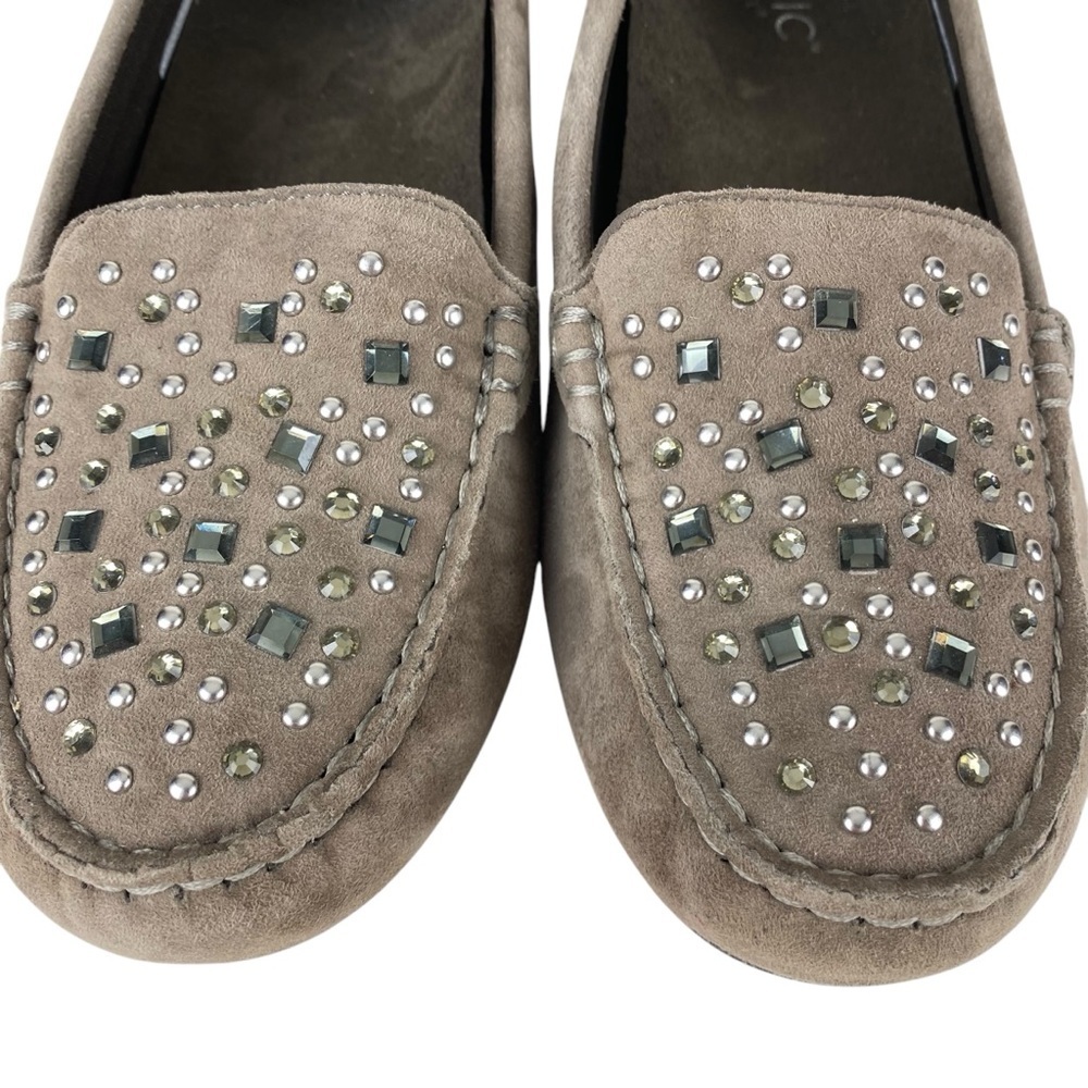 Vionic Athens Loafers Slip on Moccasins Taupe Gray Leather Women’s Size 7.5 - Picture 5 of 13